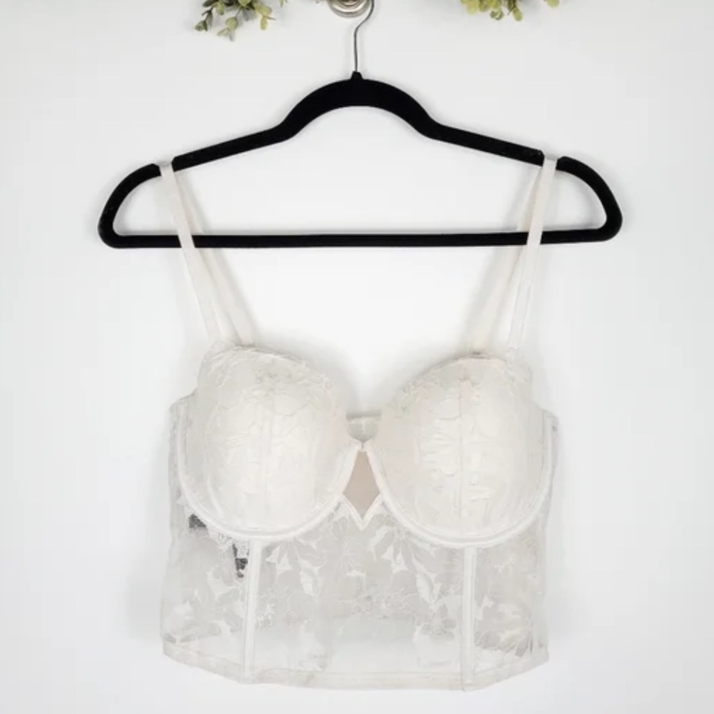 Victoria's Secret White Lace Bra
